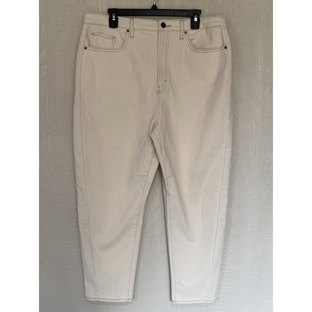 A.N.A a new approach Womens 16 Highest Rise‎ Barrel Jeans Natural NWT's